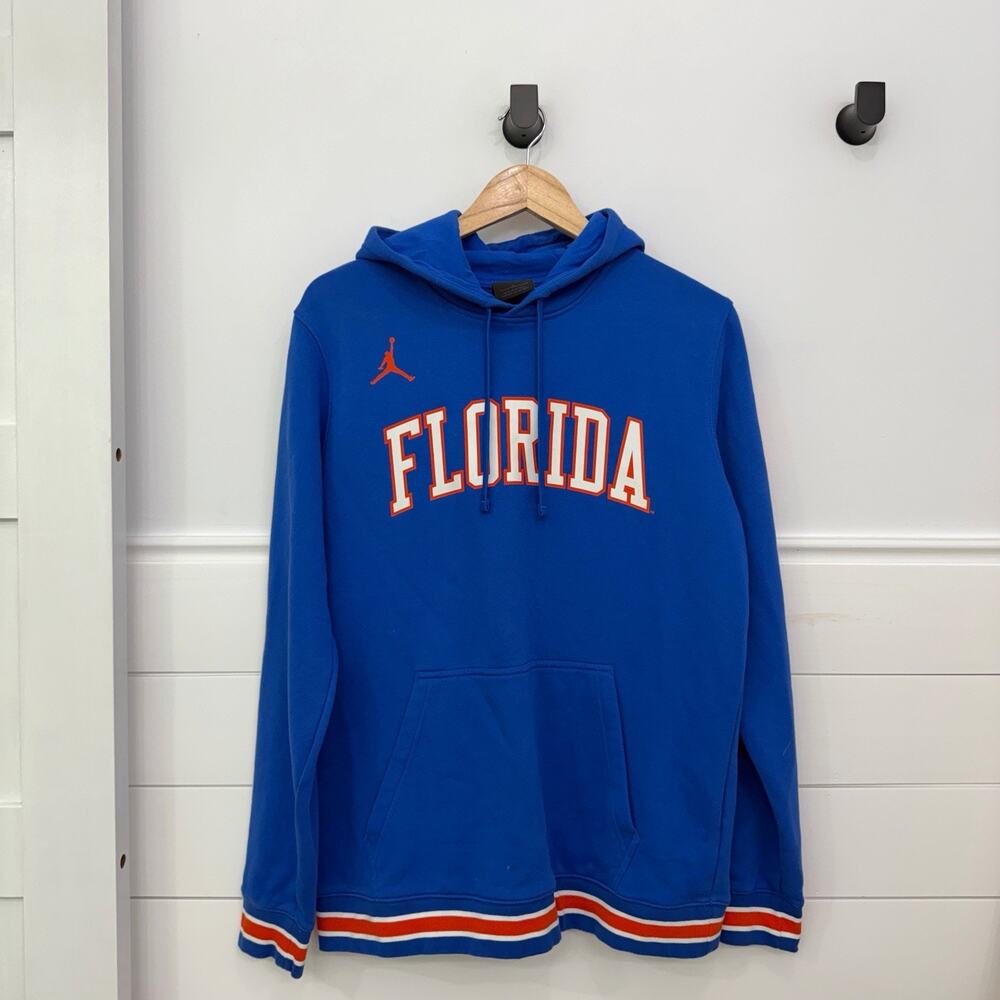 Men’s Air Jordan Florida Gators Hooded Sweatshirt Blue Size L